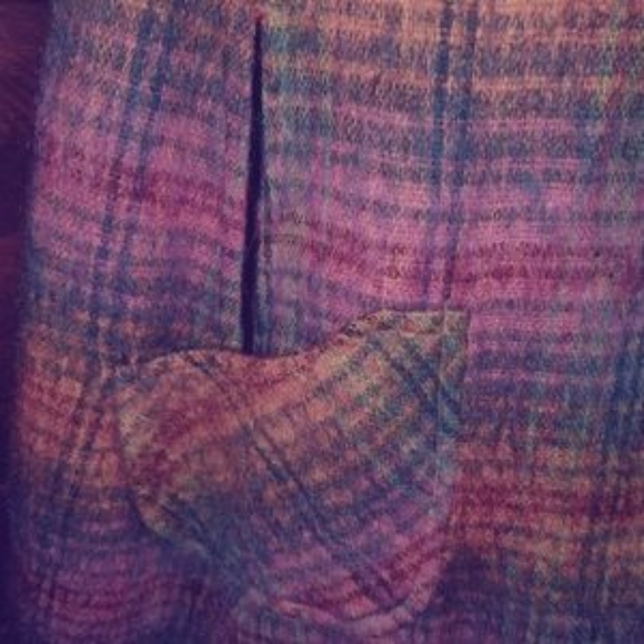 Vtg Scottish made mohair wool cape poncho 1960s - Picture 9 of 12